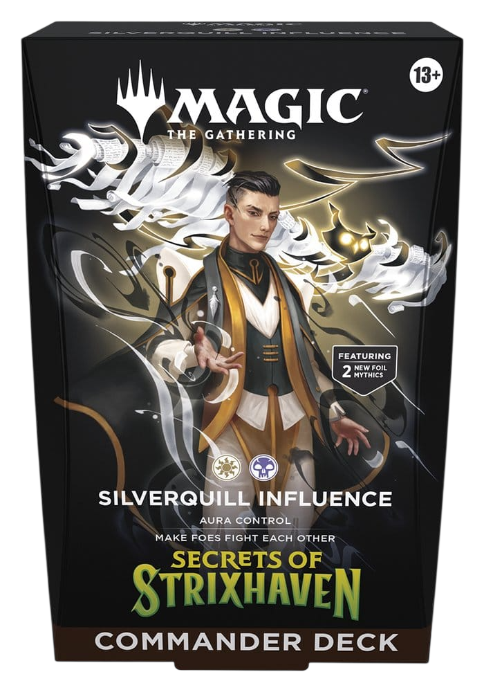 Les Secrets de Strixhaven – Deck Commander | Magic: The Gathering (Anglais, Influence de Plumargent)